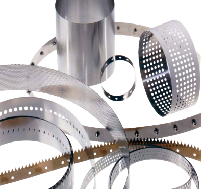 perforated-metal-belts Stainless steel belts for heat sealing machine